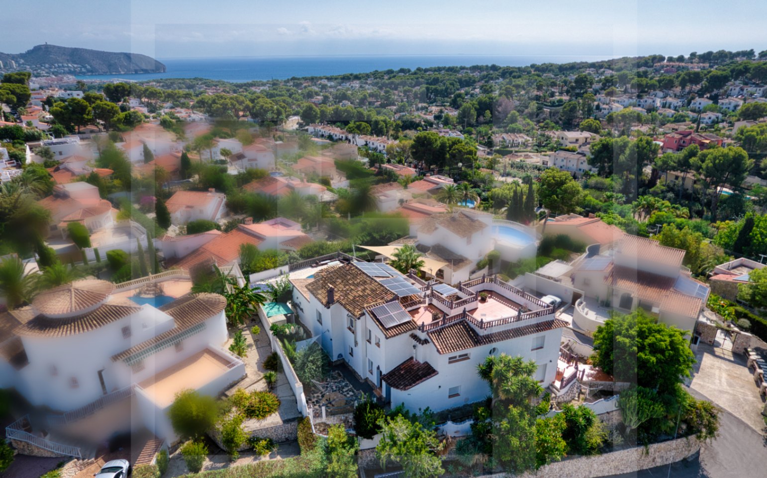 Espectacular villa mediterránea con impresionantes vistas al mar en Moraira