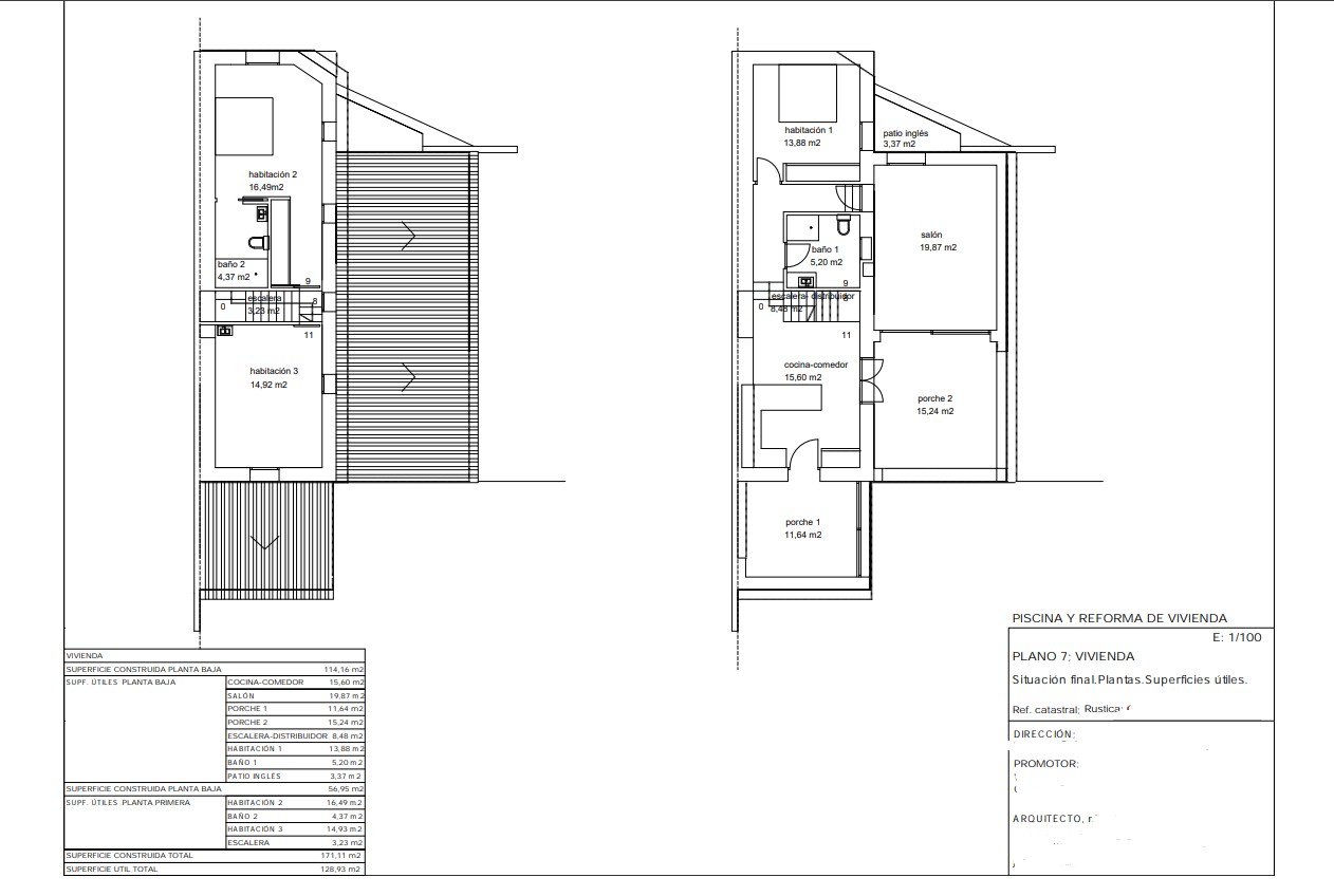Countryside Attached Property with Reform Project, Pool, and Licence – Moraira