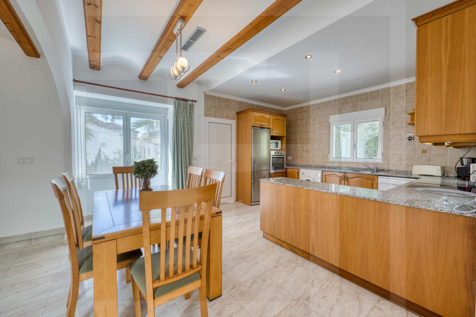 Villa for sale in La Sella with views of the sea, golf, and Montgó.