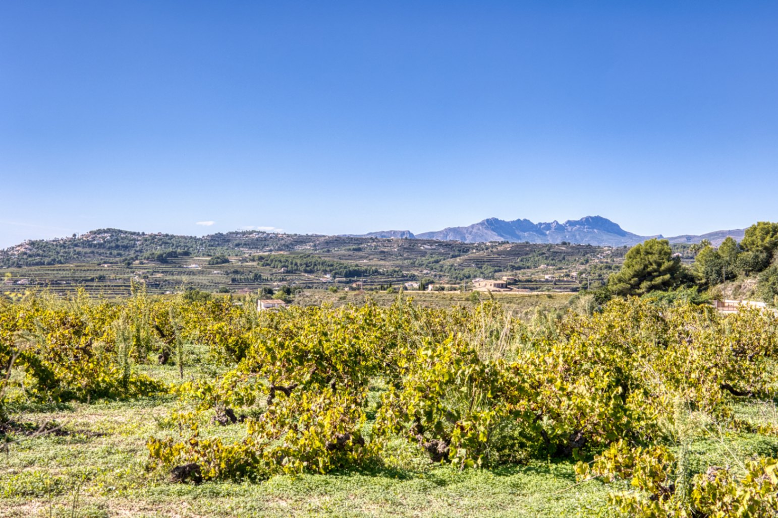 Parcela en venta en Moraira con vistas al mar