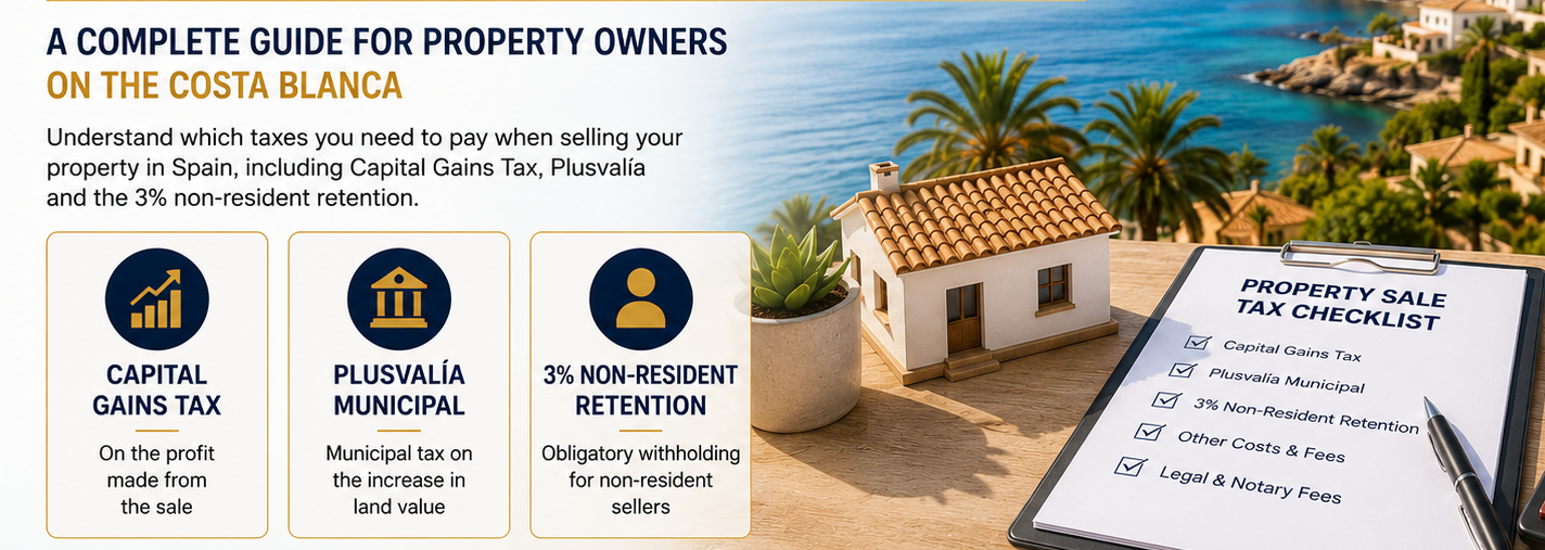 Impuestos al Vender una Vivienda en Benissa o Moraira (Guía 2026)