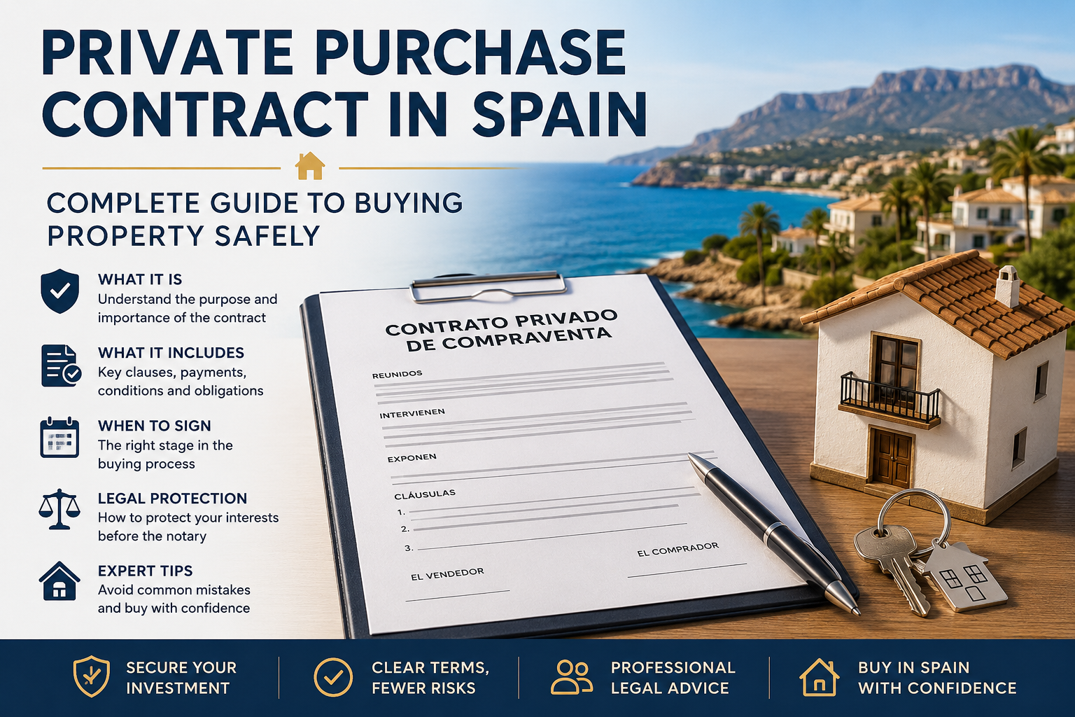 Privater Immobilienkaufvertrag in Spanien: Alles, was Sie vor der Unterzeichnung wissen müssen