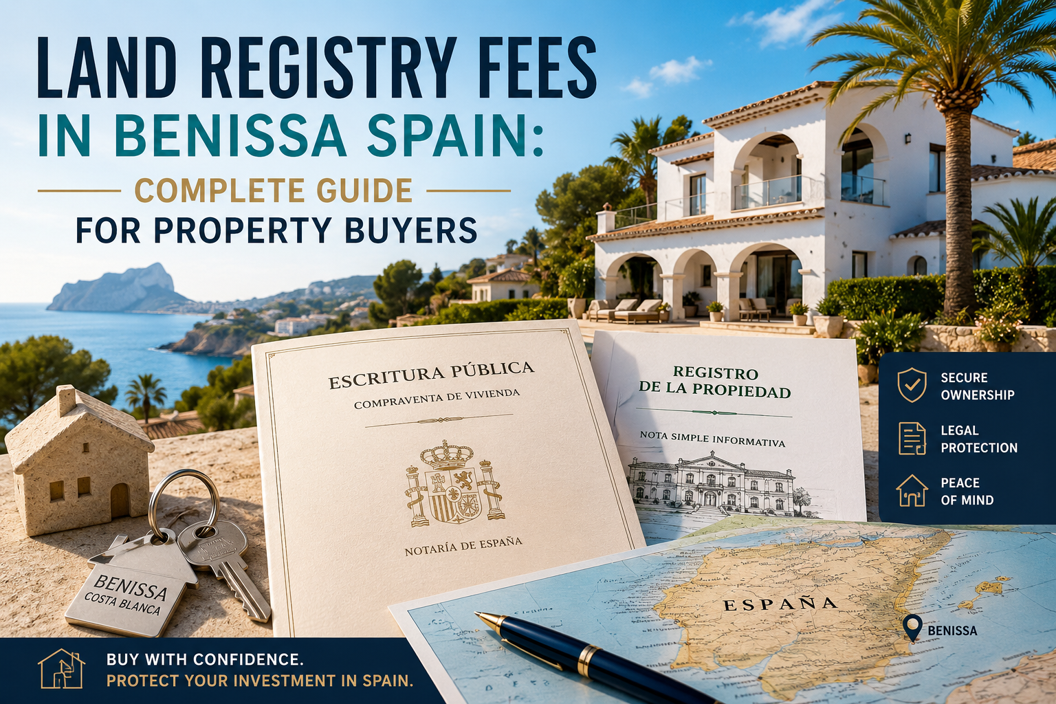 Grundbuchgebühren in Benissa (Spanien): Kompletter Leitfaden für Immobilienkäufer